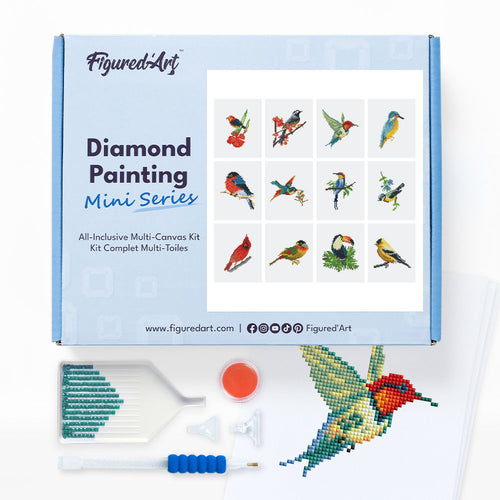 Mini Série Diamond Painting - Oiseaux