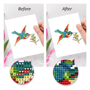 Mini Série Diamond Painting - Oiseaux