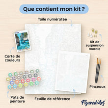 Charger l'image dans la galerie, peinture par numéros | Pivoines roses et blanches sur la Table | fleurs, intermédiaire | FiguredArt