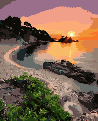 Plage au Crépuscule