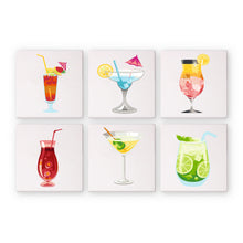 Charger l&#39;image dans la galerie, Mini Peinture par numéros 15x15cm (6 pièces) - Série Art Mural de Cocktails