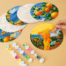 Charger l'image dans la galerie, Mini Série Peinture par Numéros - Disques Ø20cm (6 pièces) - Évasion Dolce Vita