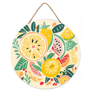 Peinture par Numéro sur Disque en bois - Fruits