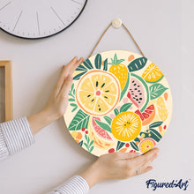 Charger l&#39;image dans la galerie, Peinture par Numéro sur Disque en bois - Fruits