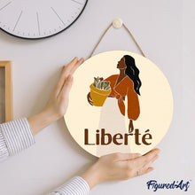 Charger l&#39;image dans la galerie, Peinture par Numéro sur Disque en bois - Liberté