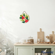 Charger l&#39;image dans la galerie, Peinture par Numéro sur Disque en Bois - Canneberges