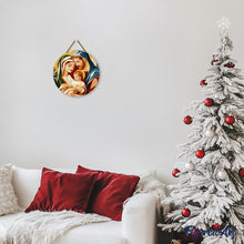 Charger l&#39;image dans la galerie, Peinture par Numéro sur Disque en Bois - Sainte Famille