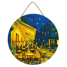 Charger l'image dans la galerie, Peinture par Numéro sur Disque en Bois - Van Gogh - Café
