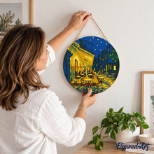 Charger l'image dans la galerie, Peinture par Numéro sur Disque en Bois - Van Gogh - Café