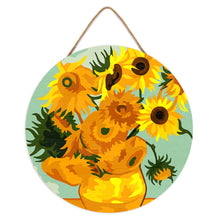 Charger l'image dans la galerie, Peinture par Numéro sur Disque en Bois - Van Gogh - Tournesols