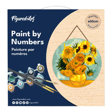 Charger l'image dans la galerie, Peinture par Numéro sur Disque en Bois - Van Gogh - Tournesols