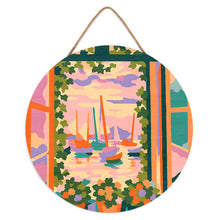 Charger l'image dans la galerie, Peinture par Numéro sur Disque en Bois - La Fenêtre ouverte - Matisse