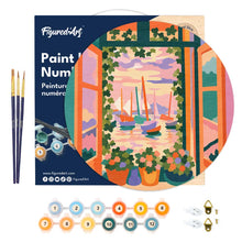 Charger l'image dans la galerie, Peinture par Numéro sur Disque en Bois - La Fenêtre ouverte - Matisse