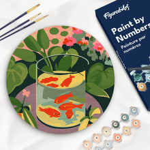 Charger l'image dans la galerie, Peinture par numéros Figured'Art Peinture par Numéro sur Disque en Bois - Les Poissons rouges - Matisse