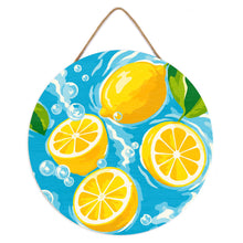 Charger l'image dans la galerie, Peinture par Numéro sur Disque en Bois - Brise de Citrus