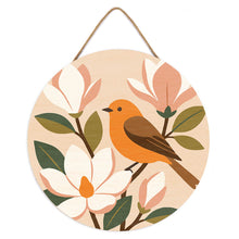 Charger l'image dans la galerie, Peinture par Numéro sur Disque en Bois - Oiseau des Magnolias