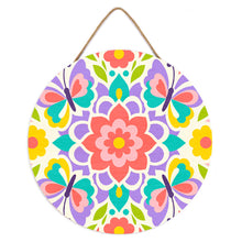 Charger l'image dans la galerie, Peinture par Numéro sur Disque en Bois - Mandala papillon