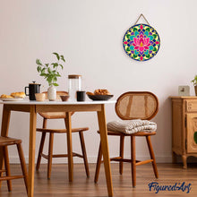 Charger l'image dans la galerie, Peinture par Numéro sur Disque en Bois - Mandala lotus