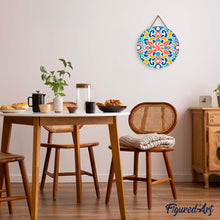 Charger l'image dans la galerie, Peinture par Numéro sur Disque en Bois - Mandala coquillage