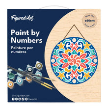 Charger l'image dans la galerie, Peinture par Numéro sur Disque en Bois - Mandala coquillage