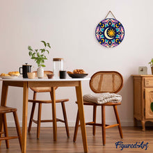 Charger l'image dans la galerie, Peinture par Numéro sur Disque en Bois - Mandala céleste