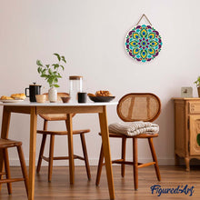 Charger l'image dans la galerie, Peinture par Numéro sur Disque en Bois - Mandala paon