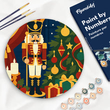 Charger l'image dans la galerie, Peinture par numéros Figured'Art Peinture par Numéro sur Disque en Bois - Casse-Noisette de Noël