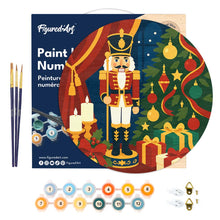 Charger l'image dans la galerie, Peinture par Numéro sur Disque en Bois - Casse-Noisette de Noël