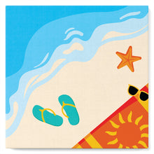 Charger l'image dans la galerie, Mini Peinture par Numéros 20x20cm avec cadre A la Plage