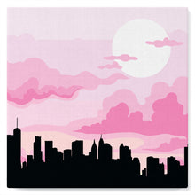 Charger l'image dans la galerie, Mini Peinture par Numéros 20x20cm avec cadre New York sous un Ciel rosé