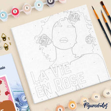 Charger l'image dans la galerie, Mini Peinture par Numéros 20x20cm avec cadre La Vie en Rose