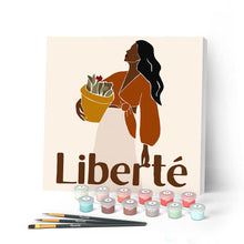Charger l'image dans la galerie, Mini Peinture par Numéros petit format 20x20cm avec cadre Liberté