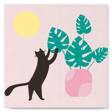 Charger l'image dans la galerie, Mini Peinture par Numéros 20x20cm avec cadre Chaton et plante au Soleil