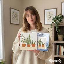 Charger l'image dans la galerie, Mini Peinture par Numéros 20x20cm avec cadre Plantes grasses