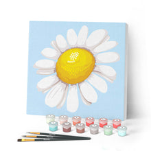 Charger l'image dans la galerie, Mini Peinture par Numéros petit format 20x20cm avec cadre Jolie Marguerite