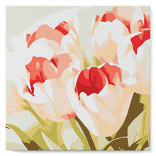 Charger l'image dans la galerie, Mini Peinture par Numéros 20x20cm avec cadre Eclosion de Tulipes