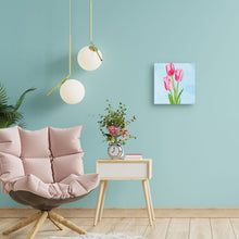 Charger l'image dans la galerie, Mini Peinture par Numéros 20x20cm avec cadre Tulipes et Ciel bleu
