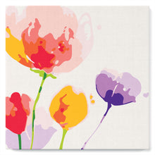 Charger l'image dans la galerie, Mini Peinture par Numéros 20x20cm avec cadre Fleurs en Couleurs