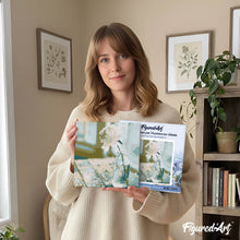 Charger l'image dans la galerie, Mini Peinture par Numéros 20x20cm avec cadre Fleur Blanche