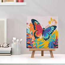 Charger l'image dans la galerie, Mini Peinture par Numéros 20x20cm avec cadre Papillon Tropical