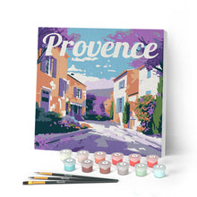 Charger l'image dans la galerie, Mini Peinture par Numéros 20x20cm avec cadre Printemps en Provence