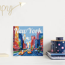 Charger l'image dans la galerie, Mini Peinture par Numéros 20x20cm avec cadre New York