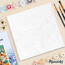 Charger l'image dans la galerie, Mini Peinture par Numéros 20x20cm avec cadre Lisbonne