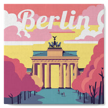 Charger l'image dans la galerie, Mini Peinture par Numéros 20x20cm avec cadre Berlin