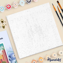 Charger l'image dans la galerie, Mini Peinture par Numéros 20x20cm avec cadre Sagrada à Barcelone