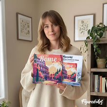 Charger l'image dans la galerie, Mini Peinture par Numéros 20x20cm avec cadre Colisée de Rome