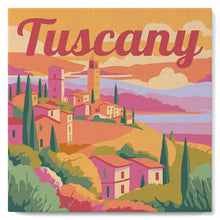 Charger l'image dans la galerie, Mini Peinture par Numéros 20x20cm avec cadre Printemps en Toscane