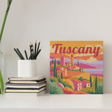 Charger l'image dans la galerie, Mini Peinture par Numéros 20x20cm avec cadre Printemps en Toscane