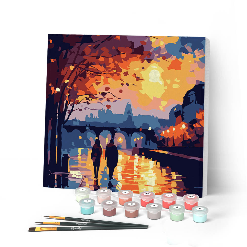 Kit Peinture Par Numéros Gifmore Avec Cadre – Toile 30x40 Cm – Acrylique Non Toxique – Pour Adultes Et Enfants