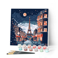Charger l'image dans la galerie, Mini Peinture par Numéros 20x20cm avec cadre Noël à Paris